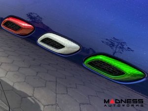Maserati Levante Fender Vents Cover - Carbon Fiber - Italian Flag